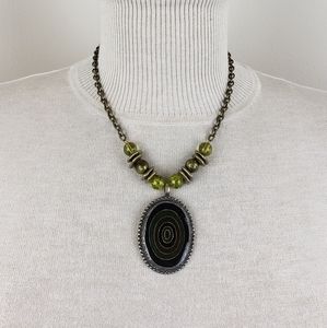 Olive Pendant Necklace